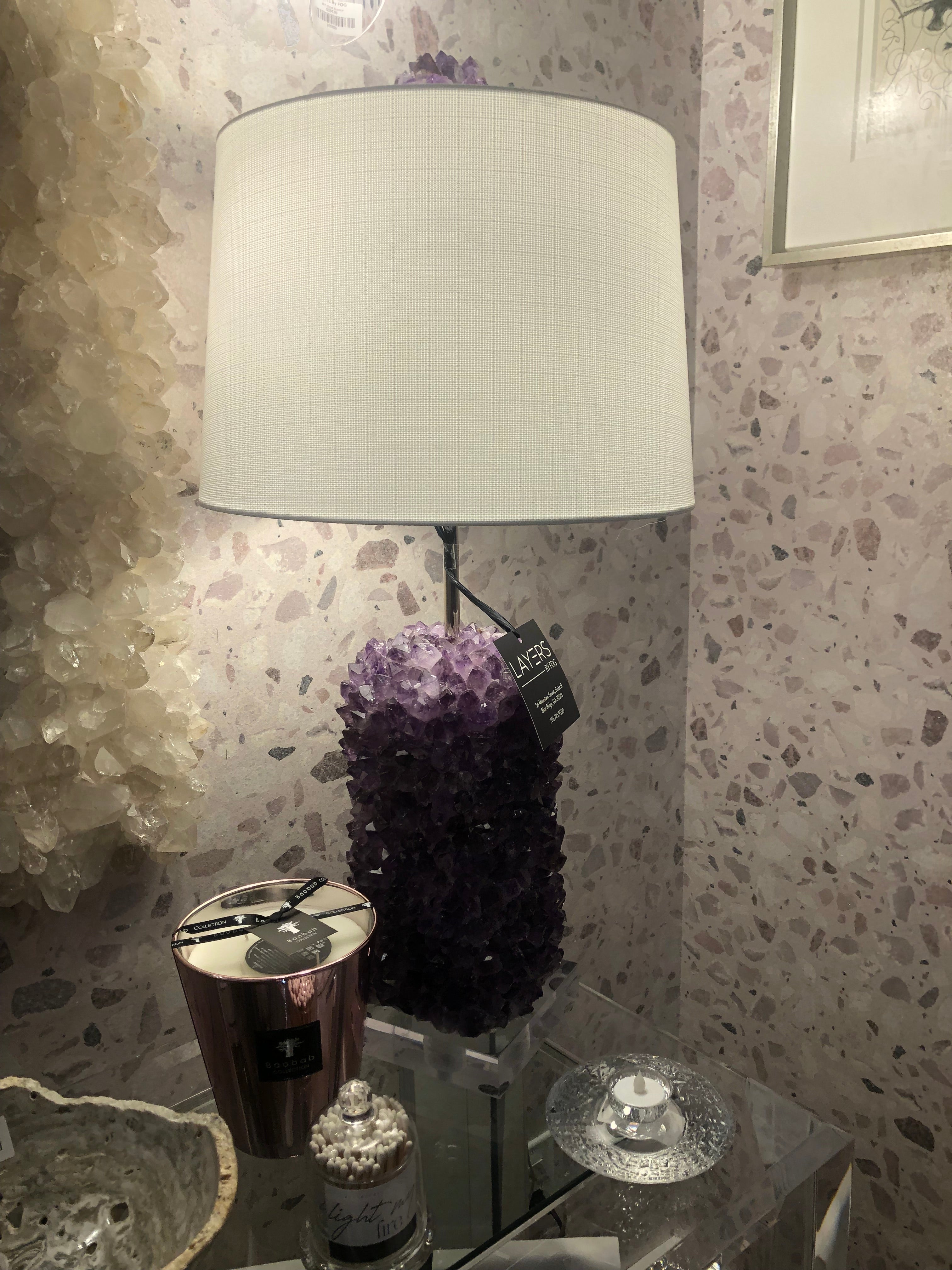 Deals Amethyst Lamp