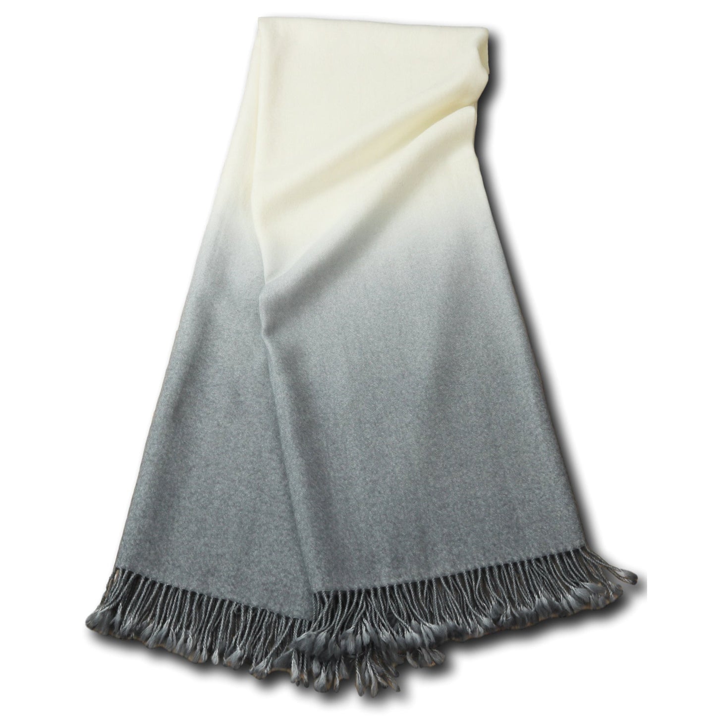 JoHoward DipDye Throw - Light Grey