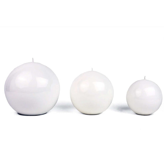 Meloria Ball Candle Small White