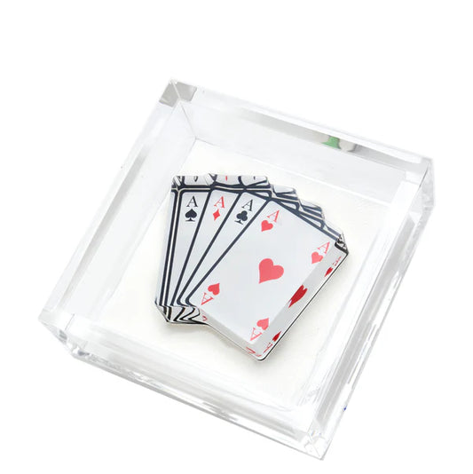 TW Cocktail Napkin Holder  - Aces