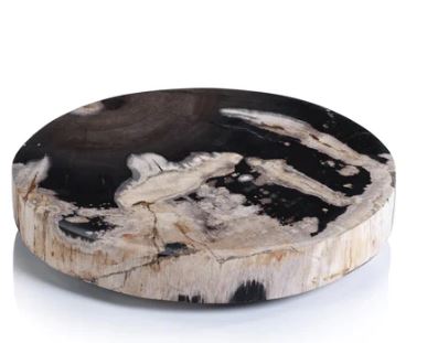 Zodax Petrified Wood Cheese Board Round