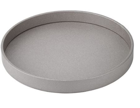 Bodrum Skate Round Tray Gray