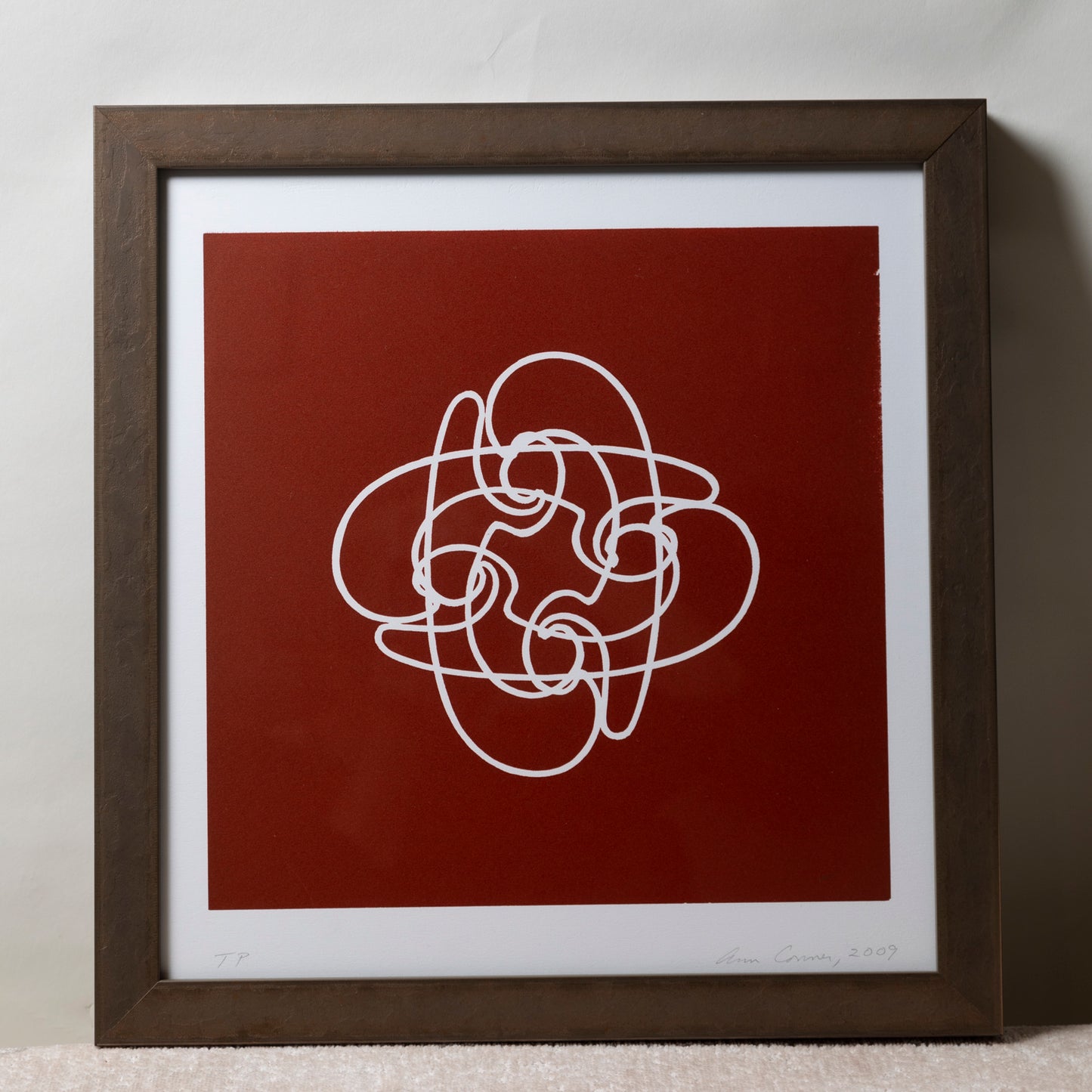 BANGZ Art Sm Brick Red w/ spiral design FR