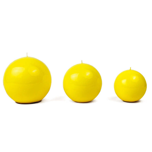 Meloria Ball Candle Small Yellow