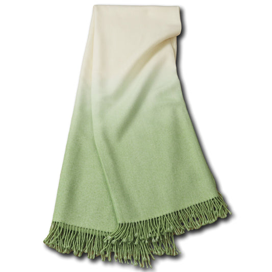 JoHoward DipDye Throw - Willow Green