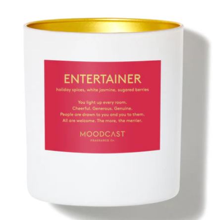 Moodcast Entertainer 8 oz Red Candle