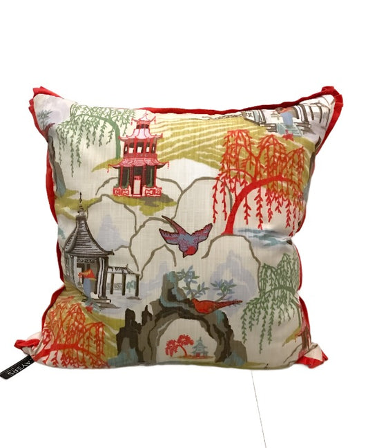 SIG Neo Toile Coral 22x22 Pillow