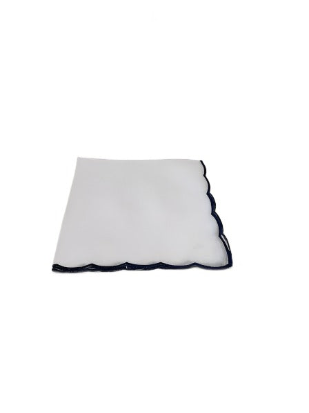 Boutross Scallop 20x20  Napkin Navy Blue