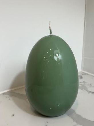 Graziani Egg Candle Sm Jade Green