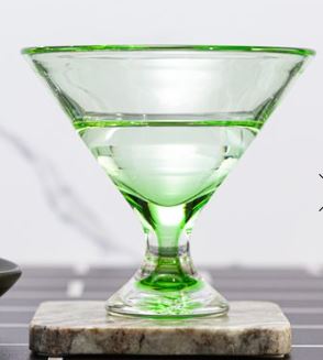 Tyler B Footed Martini Glass Mint