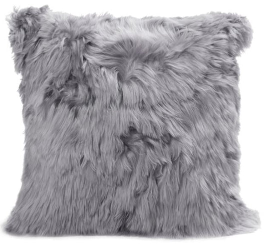 Fibre Alpaca Suri Cushion 20x20 Cool Grey