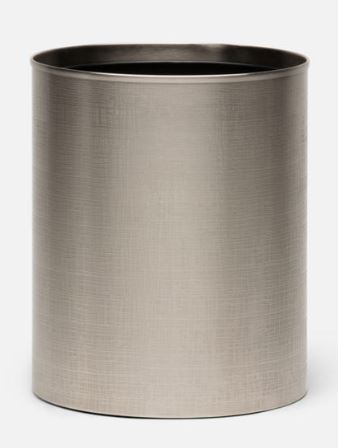 Pigeon & Poodle Remy Pewter Wastebasket