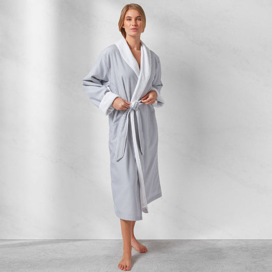 Kassa Seersucker Robe L/XL