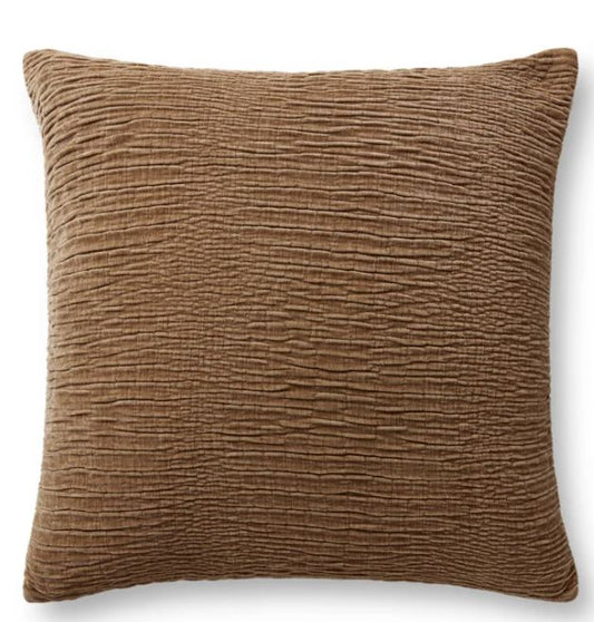 Loloi Brown Pillow 22x22