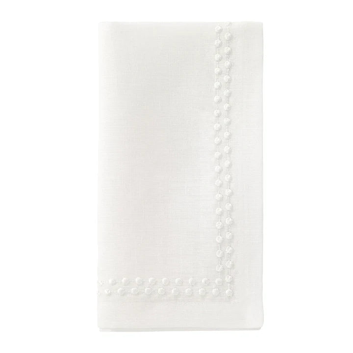 Bodrum Pearls Napkin White