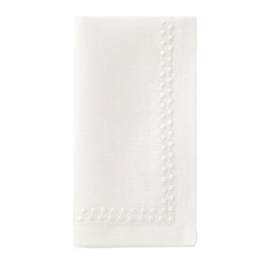 Bodrum Pearls Napkin White