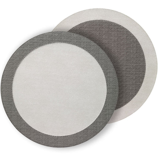 Bodrum Halo Antique Mats Wh/Gray S/4