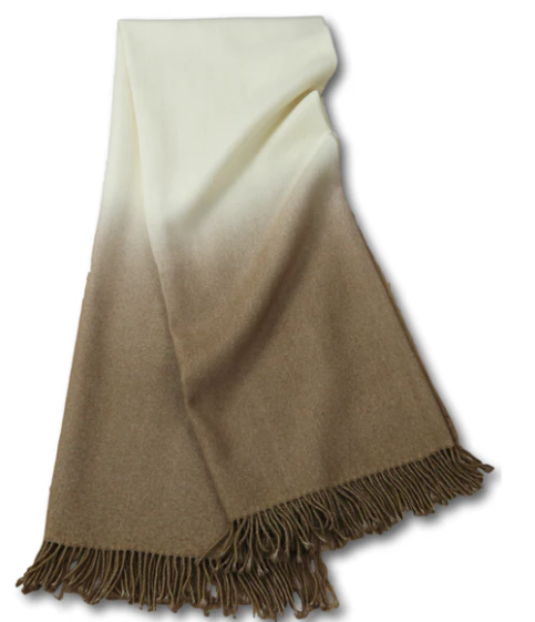 JoHoward DipDye Throw - Camel