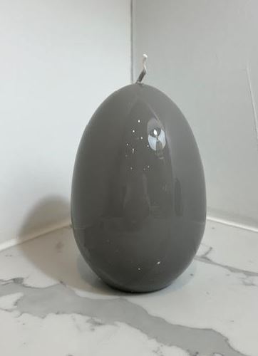 Graziani Egg Candle - Lg - Turtledove