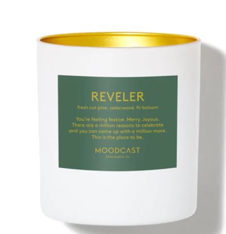 Moodcast Reveler 8 oz Green Candle