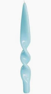 Graziani  Denise Taper Candle S/2 - Light Blue