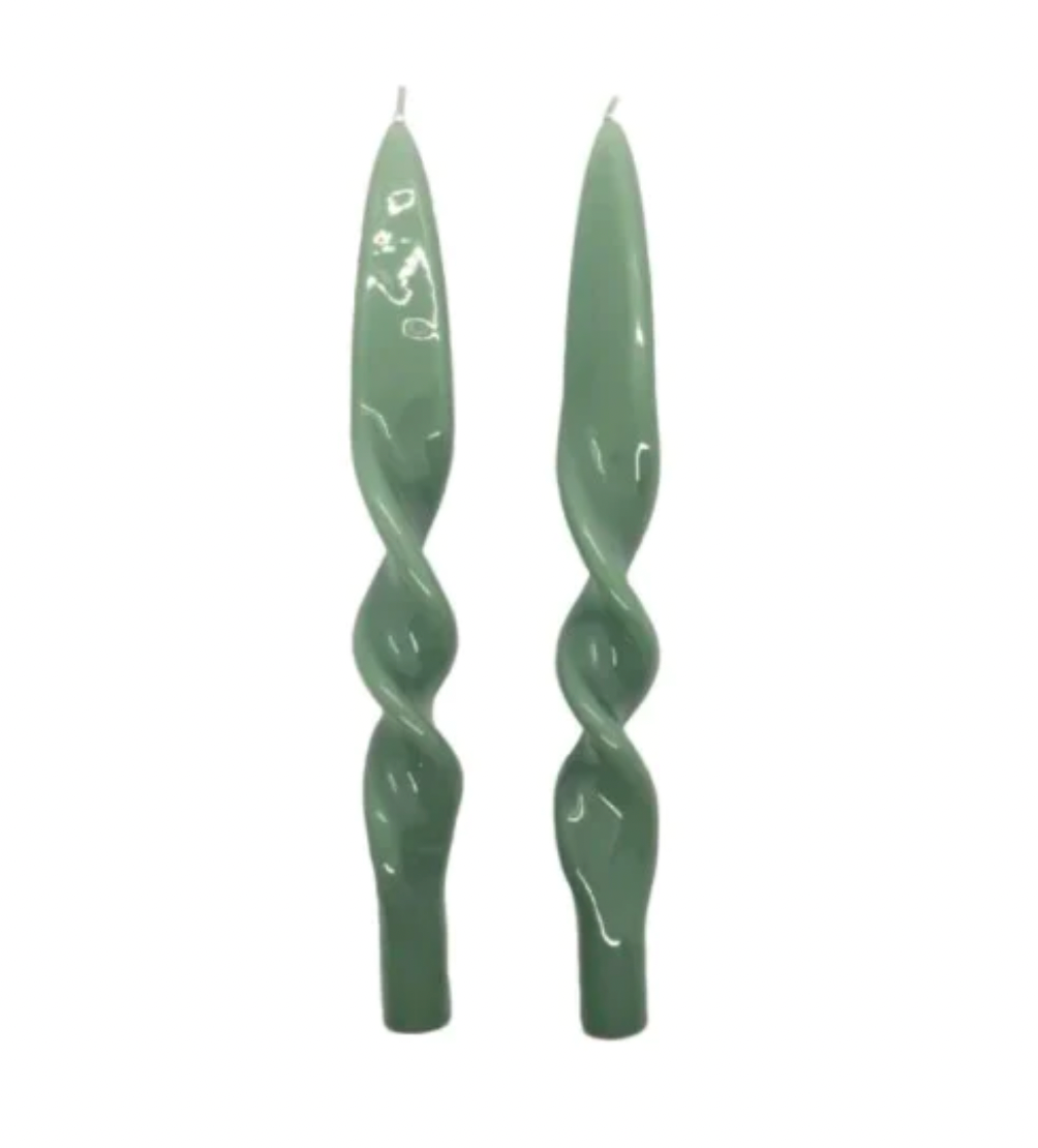 Graziani  Denise Taper Candle S/2 - Jade