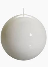 Meloria Ball Candle Medium White