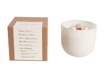 Sugarboo Howlite Crystal Candle