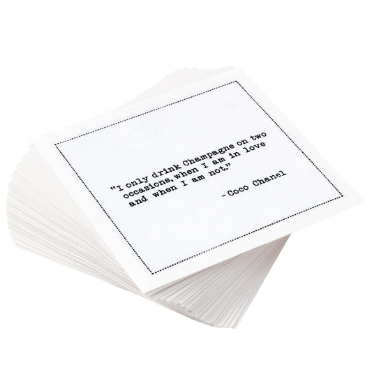 5 Star Champagne Quotes Napkins