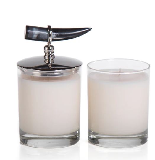 Zodax Cote Scented Candle Horn Lid Tobacco