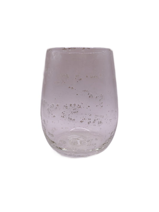 Saban  Silver Flake Wine Glass