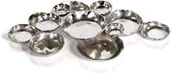 Zodax Cluster of 12 Serving Bowl Nickel