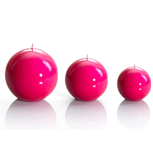 Meloria Ball Candle Small Fuschia