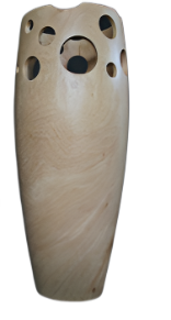 Bahari Tamarind LG  Pierced Vase Natural