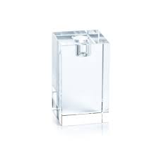 Zodax Square Glass Taper LG Candle Holder