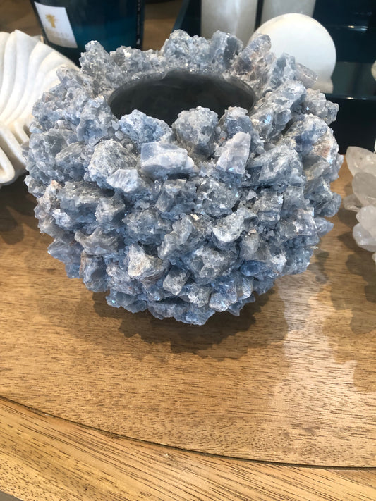 KMC Medium Blue Calcite Sea Urchin