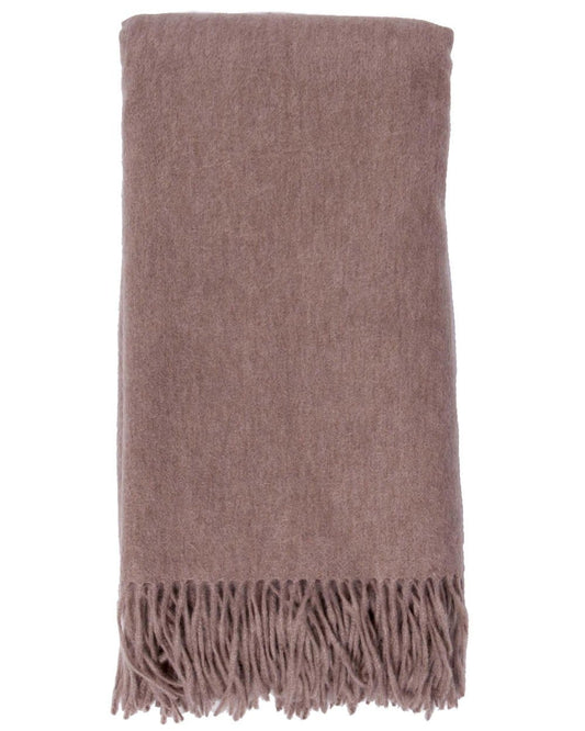 Alashan Classic Cashmere/Wool Throw - Mushroom