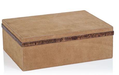 Zodax Cortina Suede Box Large