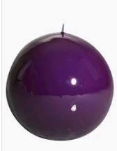 Meloria Ball Candle - Small - Purple