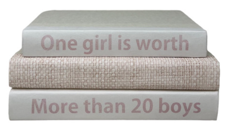 E Law 3 Vol Baby Girl Quote/Grasscloth