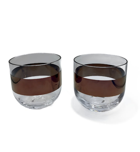 TD Tank Copper Whiskey Glasses S/2