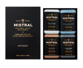 Mistral Men's 4 Soap Gift box - Les Classiques