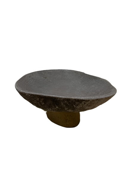 Texture Stone Pedastal Bowl