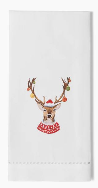 Henry Ornament Antlers Hand Towel