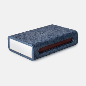 TH Matchbox Shagreen - Faux Shagreen - Navy