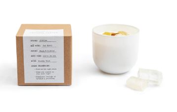 Sugarboo Citrine Crystal Candle