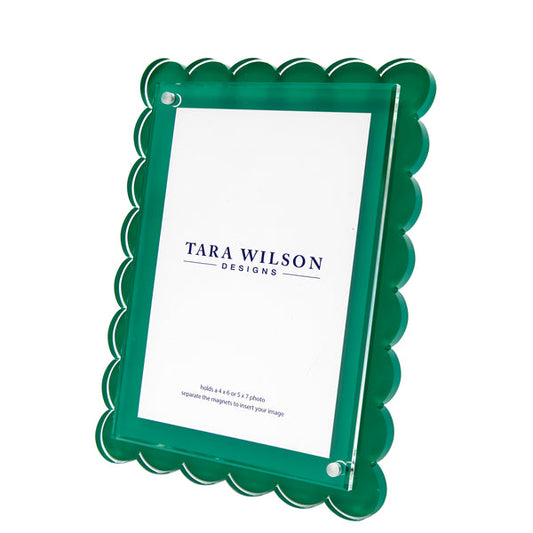 TW Scallop Frame- Green