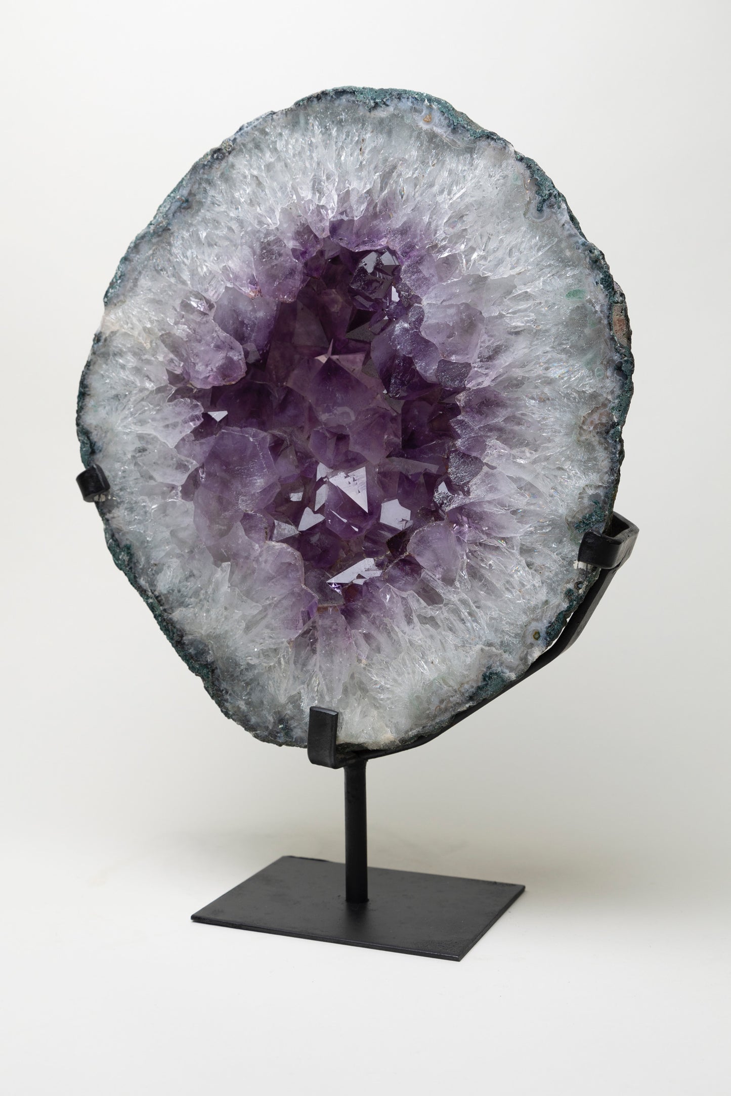 FDG Purple Agate on black stand