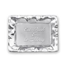 Beatriz Vento Engraved Tray - Eat, Drink & Be Merry