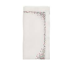 KS Pin Dot Napkin White/Red/Green